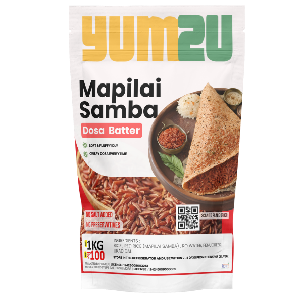 Mapilai Samba Red Rice Batter